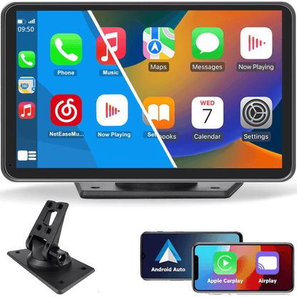 Carlizem 7 Inch Wireless Carplay & Wireless Android Auto IPS Touch Screen Multimedia Player with Voice Control FM | Bluetooth 5.3 Mirror Link for All Car & Vehicles | 2.5D HD Screen